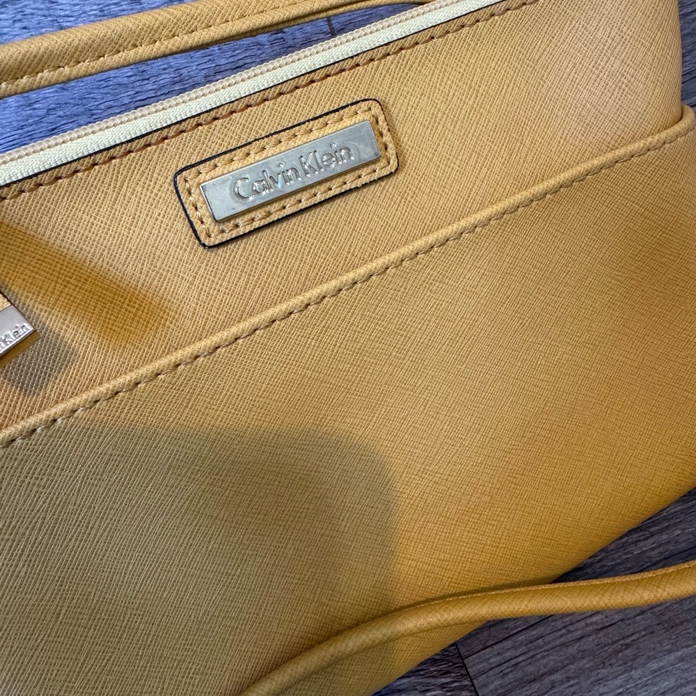 Calvin Klein Mustard Crossbody Bag - Picture 2 of 5